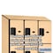 Salsbury Industries 4 Tier Designer Locker, 54"Wx76"Hx18"D, 12 Door, Maple 18-24368MAP - alternate 8